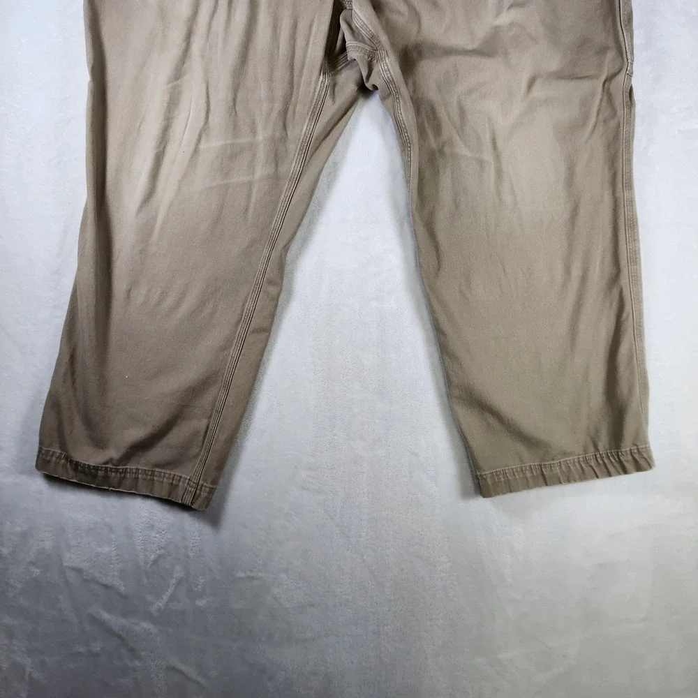 Duluth Trading Co Flex‎ Fire Hose Work Pants Men's 44x30 Khaki Canvas Utility